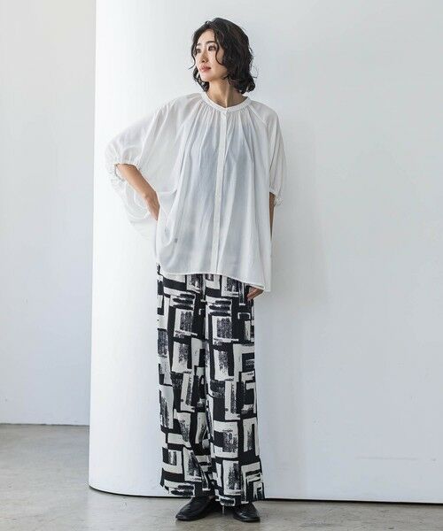 la.f... / ラ・エフ その他パンツ | 【WEB限定】配色スカーフプリントワイドパンツ≪手洗い可能≫ | 詳細2