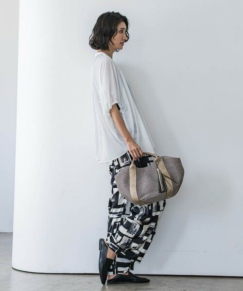 la.f... / ラ・エフ その他パンツ | 【WEB限定】配色スカーフプリントワイドパンツ≪手洗い可能≫ | 詳細5