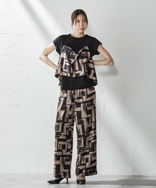 la.f... / ラ・エフ その他パンツ | 【WEB限定】配色スカーフプリントワイドパンツ≪手洗い可能≫ | 詳細22