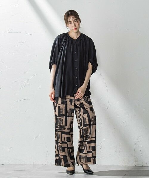 la.f... / ラ・エフ その他パンツ | 【WEB限定】配色スカーフプリントワイドパンツ≪手洗い可能≫ | 詳細24