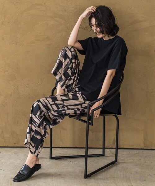 la.f... / ラ・エフ その他パンツ | 【WEB限定】配色スカーフプリントワイドパンツ≪手洗い可能≫ | 詳細14