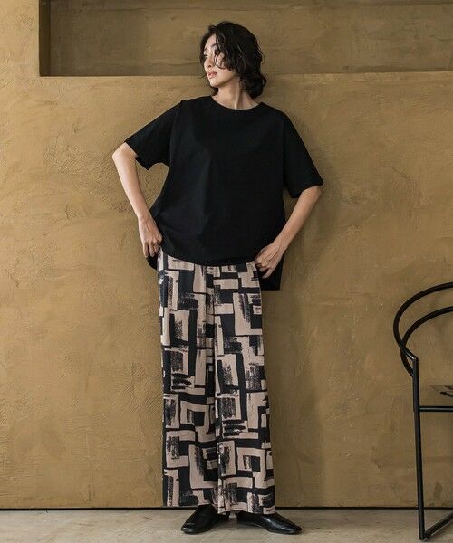 la.f... / ラ・エフ その他パンツ | 【WEB限定】配色スカーフプリントワイドパンツ≪手洗い可能≫ | 詳細16