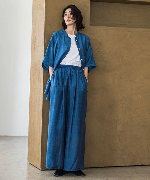 la.f... / ラ・エフ デニムパンツ | 【biyori】""風と歩く、大人のシアー""デニムワイドパンツ≪洗濯機で洗える≫ | 詳細1