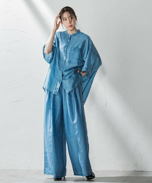 la.f... / ラ・エフ デニムパンツ | 【biyori】""風と歩く、大人のシアー""デニムワイドパンツ≪洗濯機で洗える≫ | 詳細15