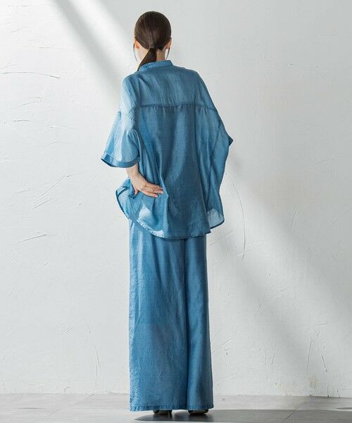 la.f... / ラ・エフ デニムパンツ | 【biyori】""風と歩く、大人のシアー""デニムワイドパンツ≪洗濯機で洗える≫ | 詳細16