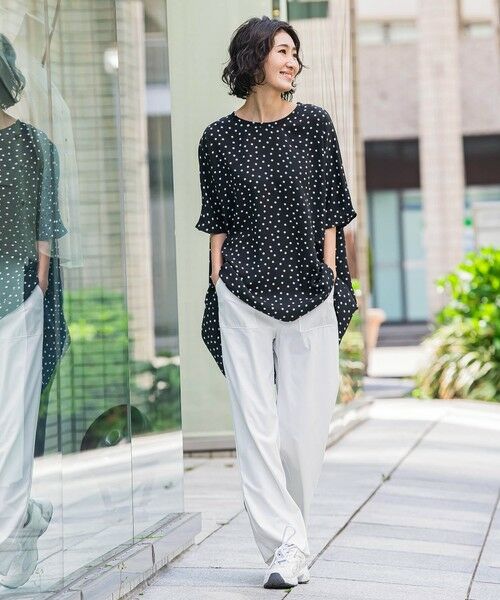 la.f... / ラ・エフ その他パンツ | 【WEB限定】ハイテンションワイドパンツ≪洗濯機で洗える≫ | 詳細24