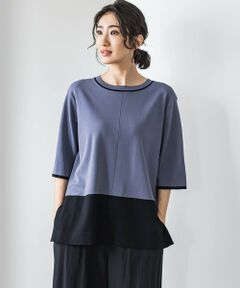 la.f... / ラ・エフ ニット・セーター | Tシャツ風ニットプルオーバー≪手洗い可能≫