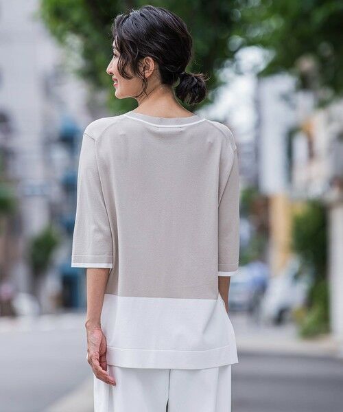 la.f... / ラ・エフ ニット・セーター | Tシャツ風ニットプルオーバー≪手洗い可能≫ | 詳細2