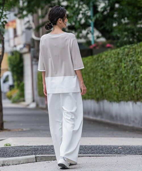 la.f... / ラ・エフ ニット・セーター | Tシャツ風ニットプルオーバー≪手洗い可能≫ | 詳細5