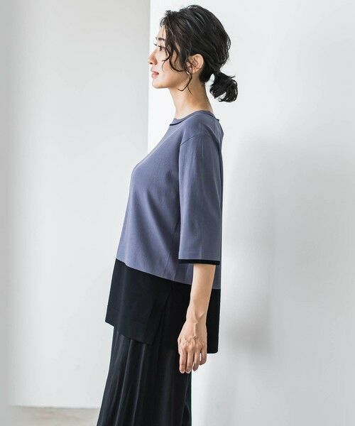 la.f... / ラ・エフ ニット・セーター | Tシャツ風ニットプルオーバー≪手洗い可能≫ | 詳細10