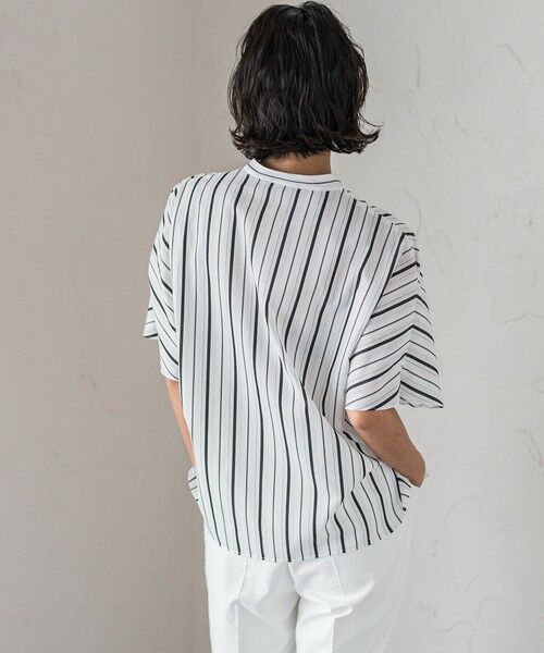 la.f... / ラ・エフ シャツ・ブラウス | 半袖ストライプブラウス≪洗濯機で洗える≫ | 詳細2