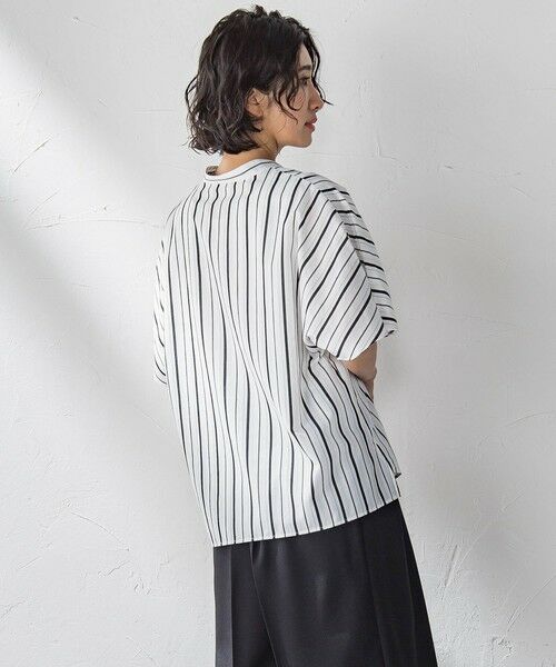 la.f... / ラ・エフ シャツ・ブラウス | 半袖ストライプブラウス≪洗濯機で洗える≫ | 詳細9
