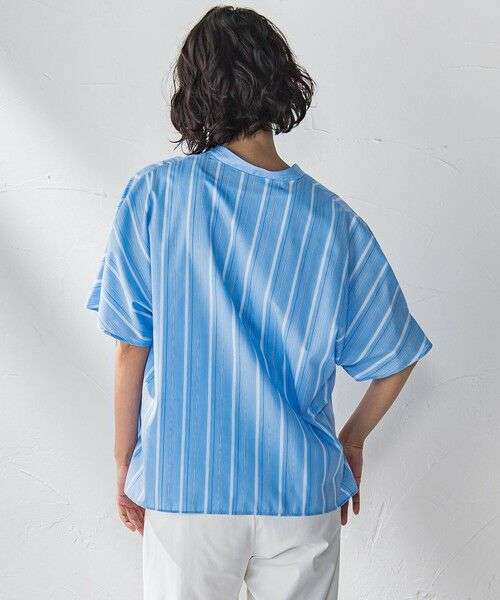 la.f... / ラ・エフ シャツ・ブラウス | 半袖ストライプブラウス≪洗濯機で洗える≫ | 詳細21