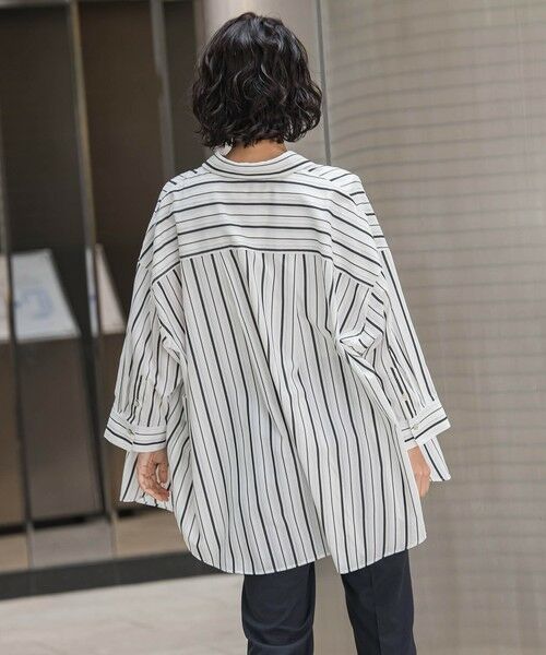 la.f... / ラ・エフ シャツ・ブラウス | オーバーサイズストライプシャツ≪洗濯機で洗える≫ | 詳細3