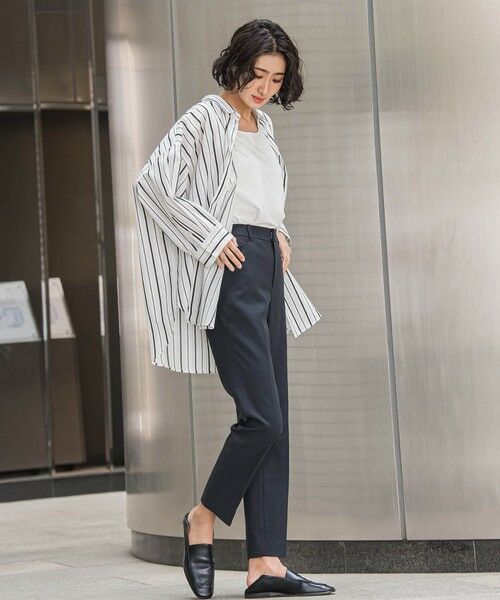 la.f... / ラ・エフ シャツ・ブラウス | オーバーサイズストライプシャツ≪洗濯機で洗える≫ | 詳細4