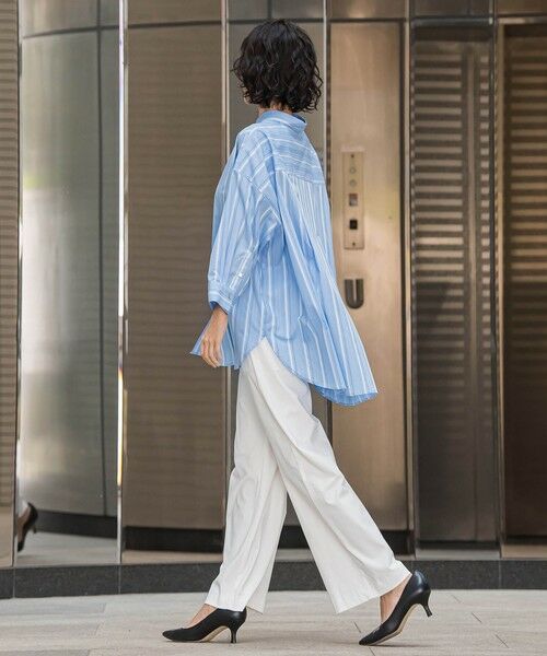 la.f... / ラ・エフ シャツ・ブラウス | オーバーサイズストライプシャツ≪洗濯機で洗える≫ | 詳細11