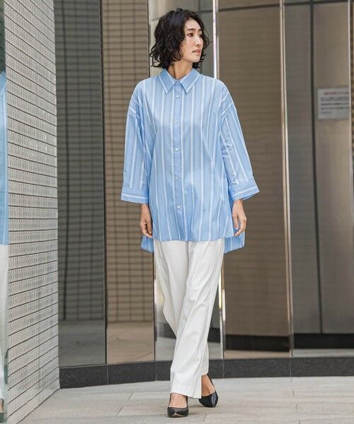 la.f... / ラ・エフ シャツ・ブラウス | オーバーサイズストライプシャツ≪洗濯機で洗える≫ | 詳細12