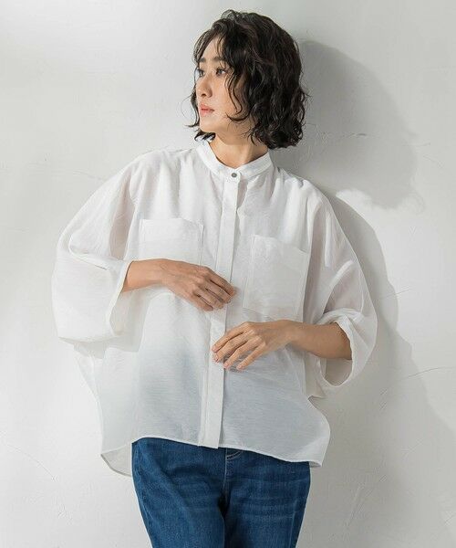 la.f... / ラ・エフ シャツ・ブラウス | シアーバンブーブラウス≪洗濯機で洗える≫ | 詳細1