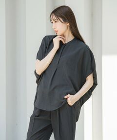 la.f... / ラ・エフ シャツ・ブラウス | 【WEB限定】タンブラーブッチャーブラウス≪手洗い可能≫