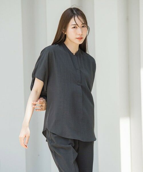 la.f... / ラ・エフ シャツ・ブラウス | 【WEB限定】タンブラーブッチャーブラウス≪手洗い可能≫ | 詳細8