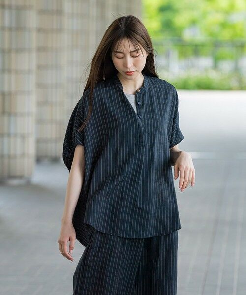 la.f... / ラ・エフ シャツ・ブラウス | 【WEB限定】タンブラーブッチャーブラウス≪手洗い可能≫ | 詳細15