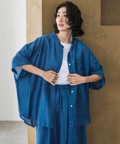 la.f... / ラ・エフ シャツ・ブラウス | 【biyori】""風をまとう、大人のシアー""デニムシャツ≪洗濯機で洗える≫