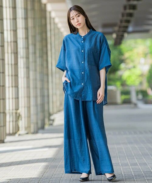 la.f... / ラ・エフ シャツ・ブラウス | 【biyori】""風をまとう、大人のシアー""デニムシャツ≪洗濯機で洗える≫ | 詳細11