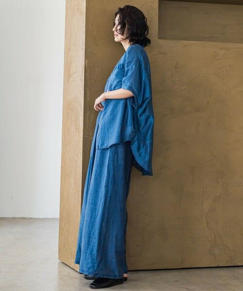 la.f... / ラ・エフ シャツ・ブラウス | 【biyori】""風をまとう、大人のシアー""デニムシャツ≪洗濯機で洗える≫ | 詳細4