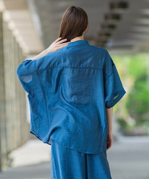 la.f... / ラ・エフ シャツ・ブラウス | 【biyori】""風をまとう、大人のシアー""デニムシャツ≪洗濯機で洗える≫ | 詳細9