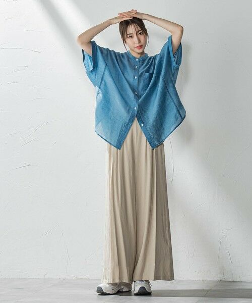 la.f... / ラ・エフ シャツ・ブラウス | 【biyori】""風をまとう、大人のシアー""デニムシャツ≪洗濯機で洗える≫ | 詳細29