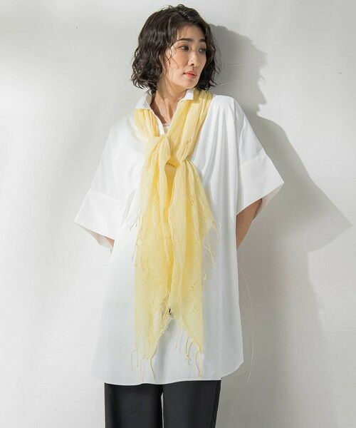 la.f./ラ・エフ リネンストール≪手洗い可能≫ イエロー FREE la.f./ラ・エフ リネンストール≪手洗い可能≫ イエロー FREE