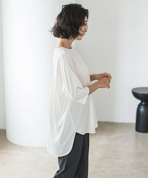 la.f... / ラ・エフ カットソー | 【biyori】“ブラウスのような”万能Tシャツ≪洗濯機で洗える≫ | 詳細2