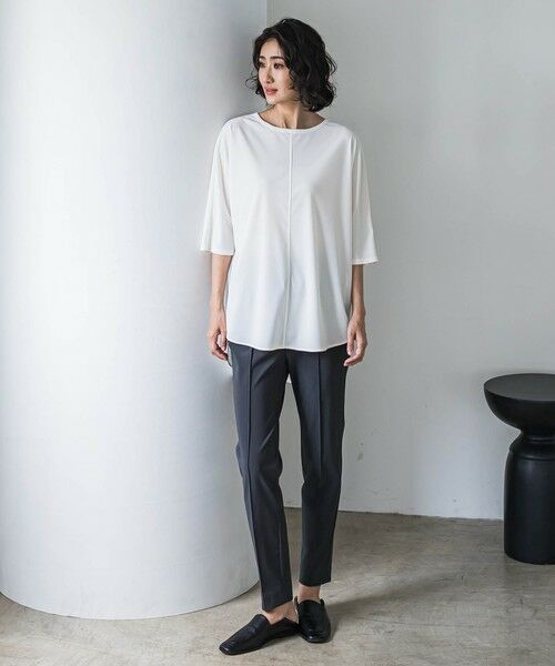 la.f... / ラ・エフ カットソー | 【biyori】“ブラウスのような”万能Tシャツ≪洗濯機で洗える≫ | 詳細4