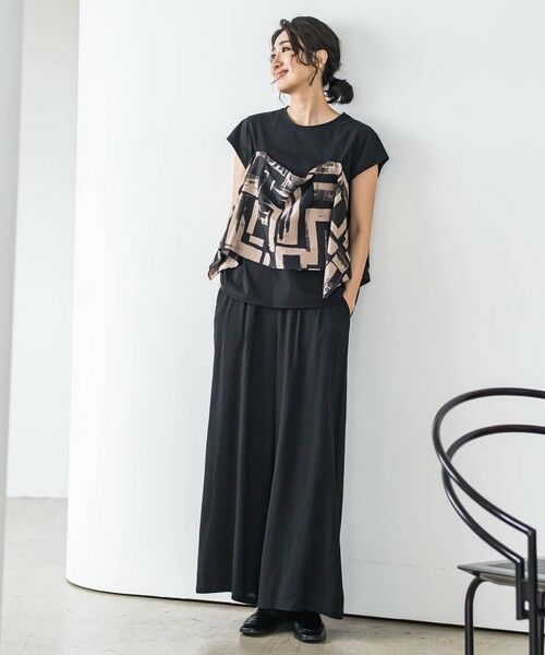 la.f... / ラ・エフ その他パンツ | 【WEB限定】ウエストギャザーワイドパンツ≪手洗い可能≫ | 詳細12