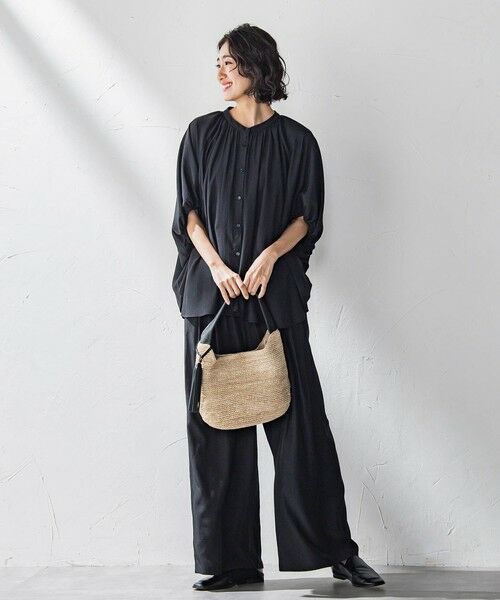 la.f... / ラ・エフ その他パンツ | 【WEB限定】ウエストギャザーワイドパンツ≪手洗い可能≫ | 詳細2