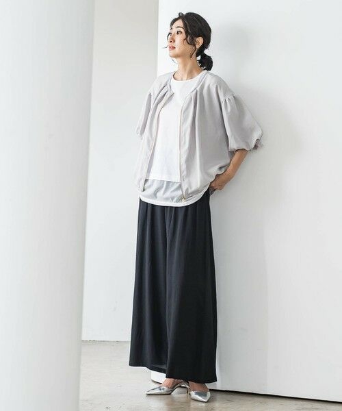 la.f... / ラ・エフ その他パンツ | 【WEB限定】ウエストギャザーワイドパンツ≪手洗い可能≫ | 詳細7