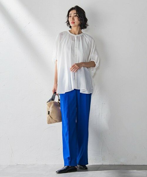 la.f... / ラ・エフ シャツ・ブラウス | 【WEB限定】ドルマンギャザーブラウス≪手洗い可能≫ | 詳細10