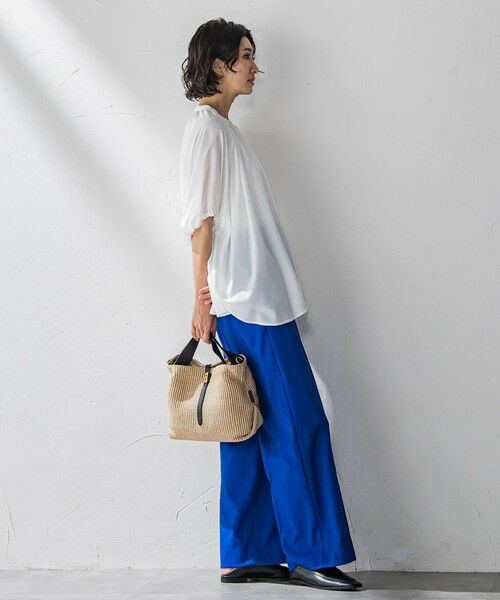 la.f... / ラ・エフ シャツ・ブラウス | 【WEB限定】ドルマンギャザーブラウス≪手洗い可能≫ | 詳細11