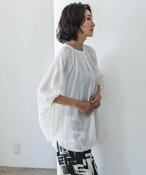 la.f... / ラ・エフ シャツ・ブラウス | 【WEB限定】ドルマンギャザーブラウス≪手洗い可能≫ | 詳細3