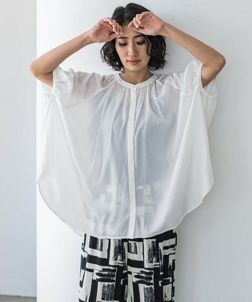 la.f... / ラ・エフ シャツ・ブラウス | 【WEB限定】ドルマンギャザーブラウス≪手洗い可能≫ | 詳細4