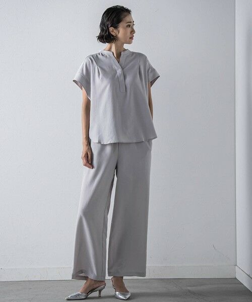 la.f... / ラ・エフ その他パンツ | 【WEB限定/2点セット】""うれしいセットで何通りも?""優秀セットアップ≪手洗い可能≫(ライトグレー)