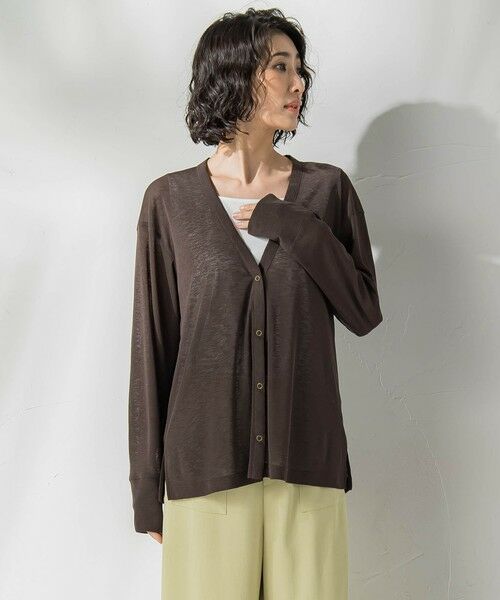 la.f... / ラ・エフ カーディガン・ボレロ | シアーVネックカットソー≪洗濯機で洗える≫ | 詳細11
