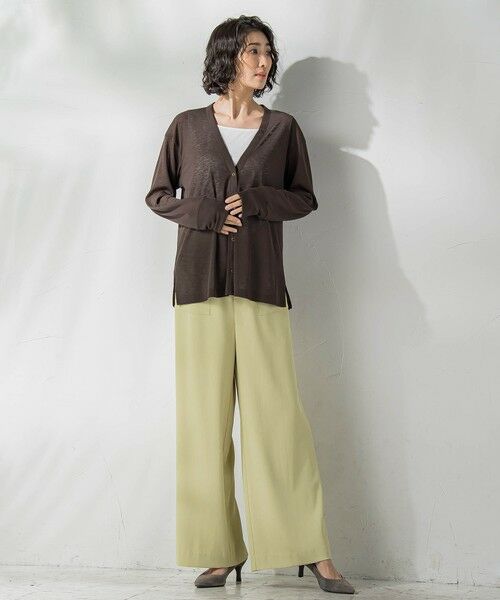 la.f... / ラ・エフ カーディガン・ボレロ | シアーVネックカットソー≪洗濯機で洗える≫ | 詳細13