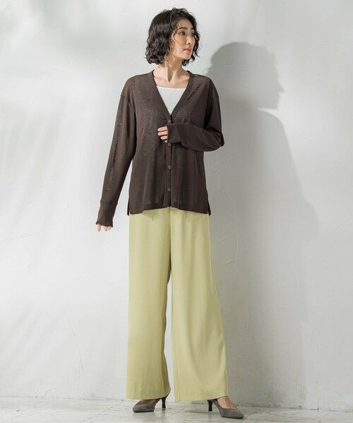 la.f... / ラ・エフ カーディガン・ボレロ | シアーVネックカットソー≪洗濯機で洗える≫ | 詳細14