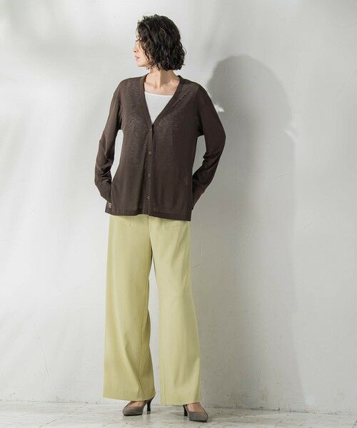 la.f... / ラ・エフ カーディガン・ボレロ | シアーVネックカットソー≪洗濯機で洗える≫ | 詳細16