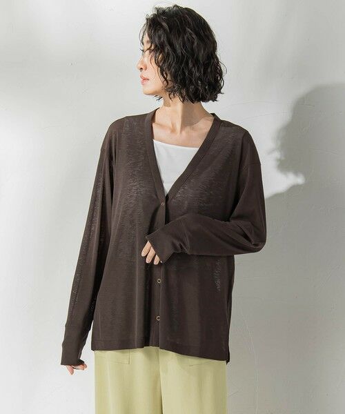 la.f... / ラ・エフ カーディガン・ボレロ | シアーVネックカットソー≪洗濯機で洗える≫ | 詳細10