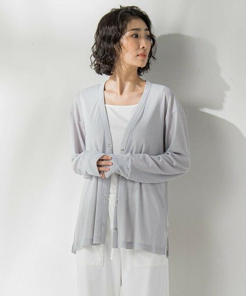 la.f... / ラ・エフ カーディガン・ボレロ | シアーVネックカットソー≪洗濯機で洗える≫ | 詳細19