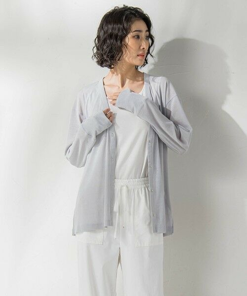 la.f... / ラ・エフ カーディガン・ボレロ | シアーVネックカットソー≪洗濯機で洗える≫ | 詳細22