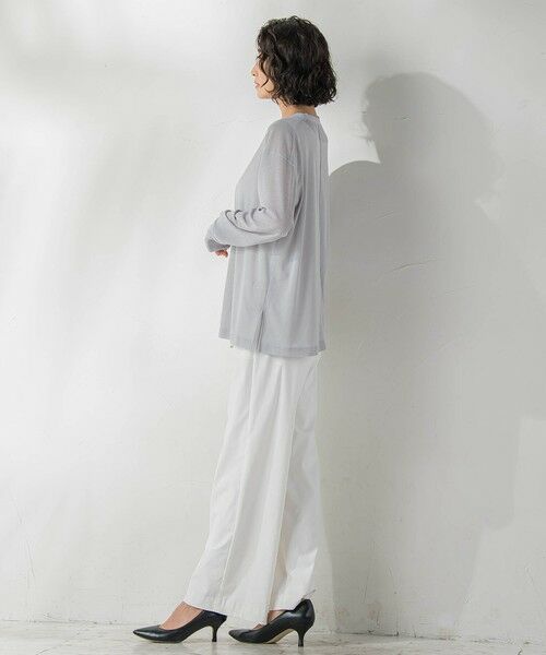 la.f... / ラ・エフ カーディガン・ボレロ | シアーVネックカットソー≪洗濯機で洗える≫ | 詳細23