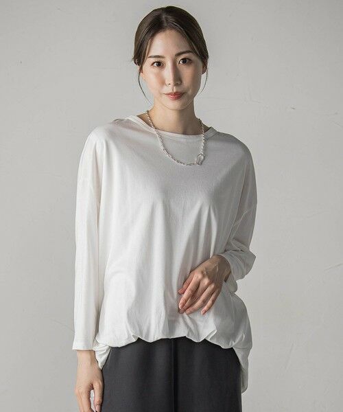 la.f... / ラ・エフ カットソー | 【biyori】バルーンヘムカットソー≪手洗い可能≫ | 詳細1